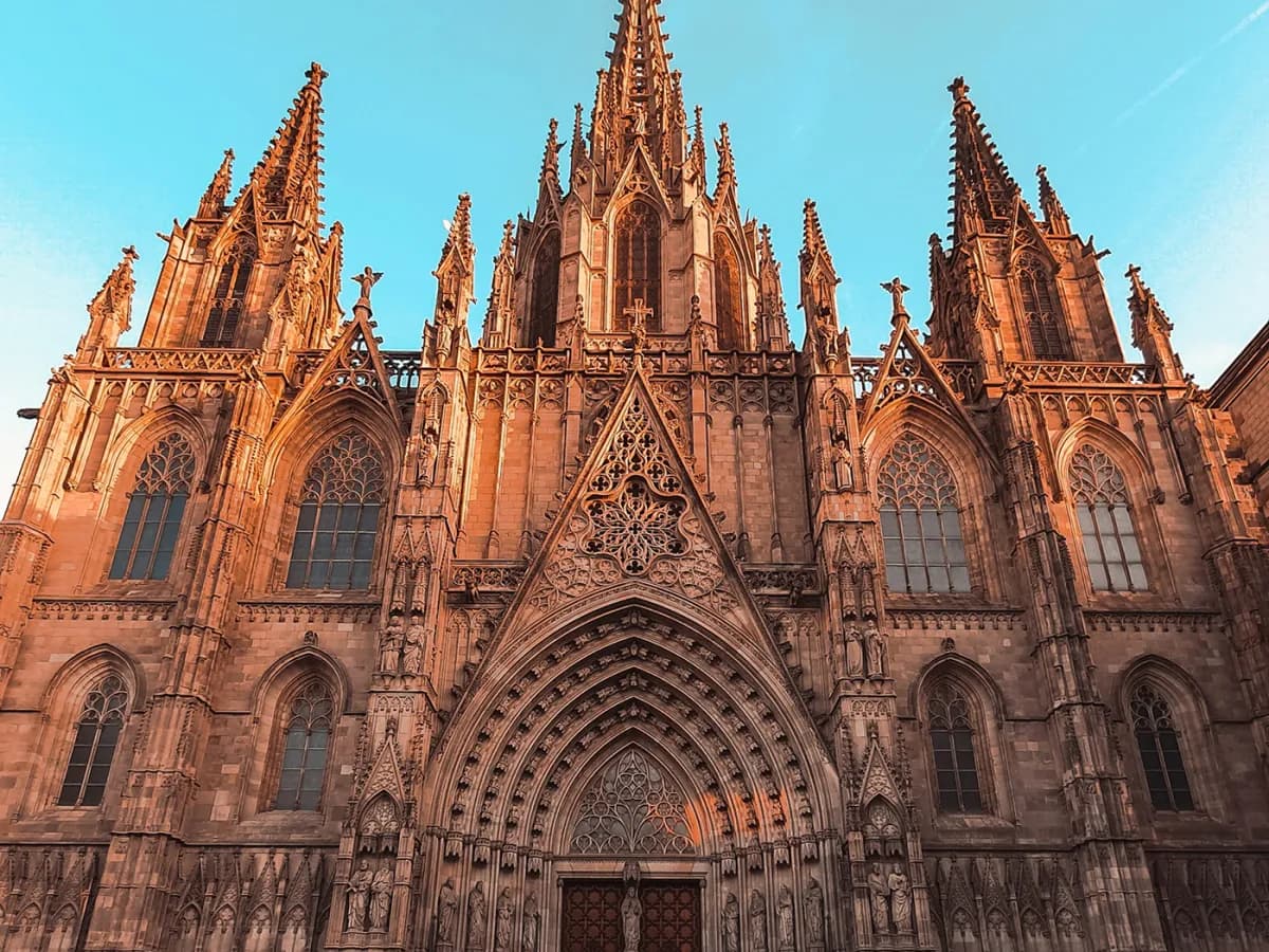 Vue aérienne de Barcelone